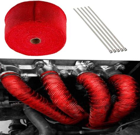 red exhaust heat wrap